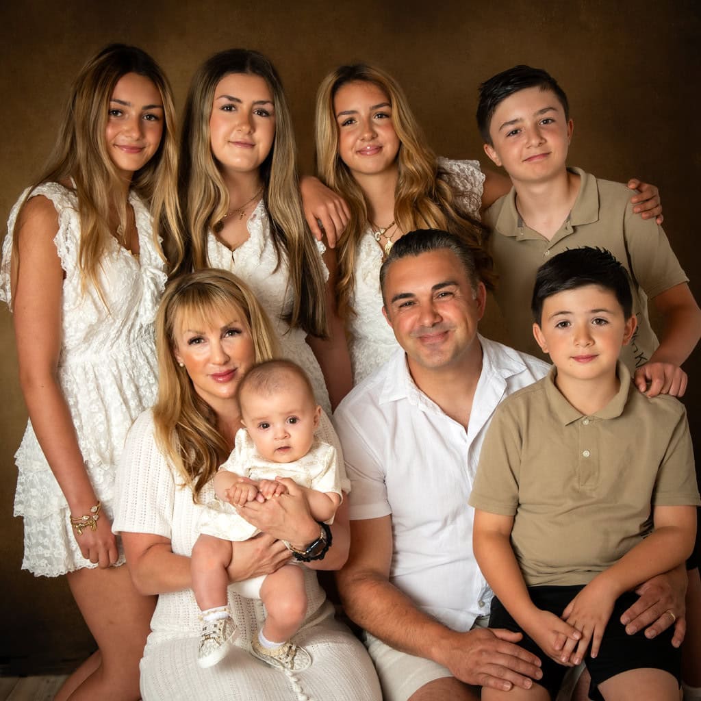 Familjefotografering i studio foto Anneli Skåreby